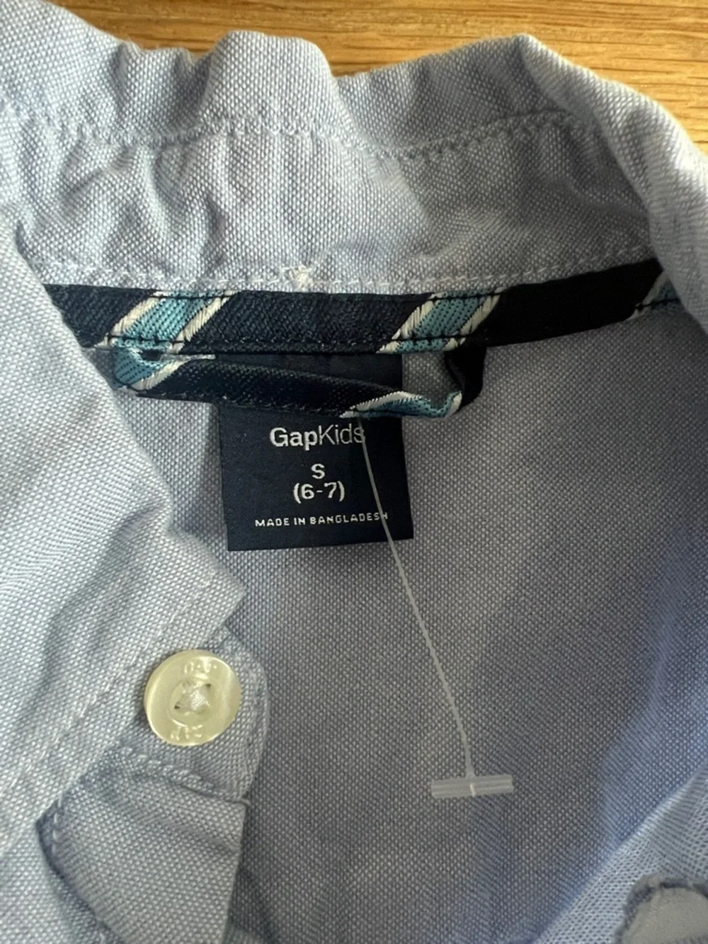 GAP Kids Light Blue Casual Button-Down Shirt - Sz 6-7
